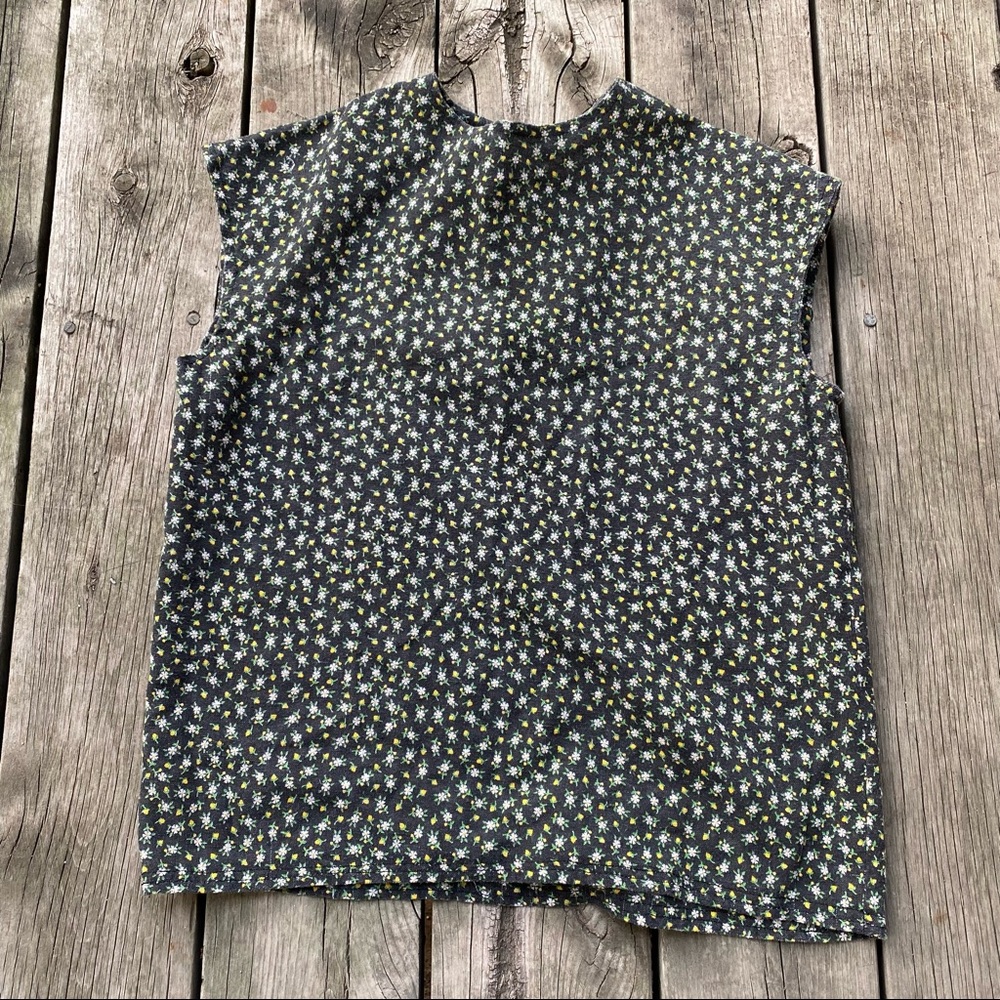 Handmade Yellow Floral Top